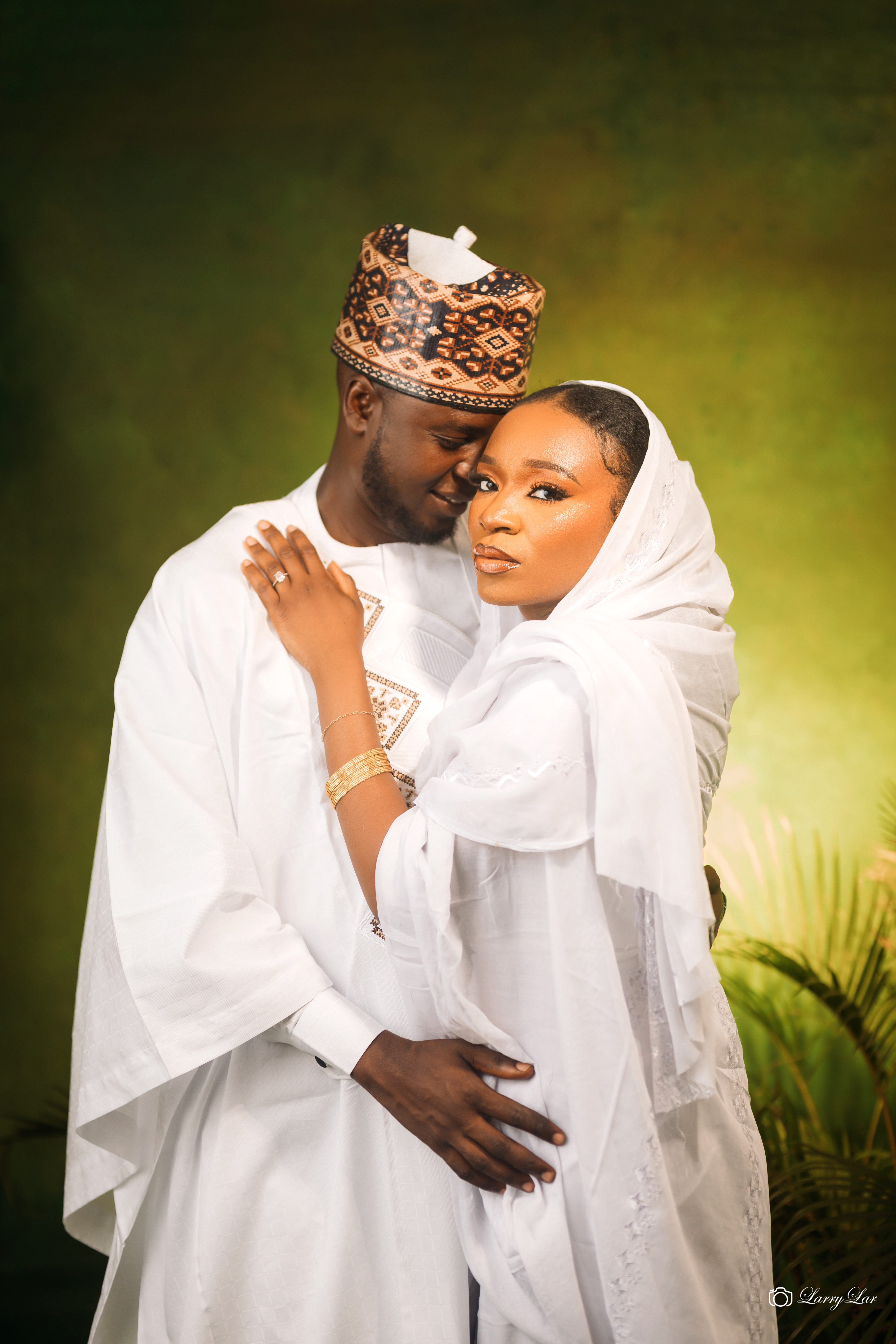 Wedding couple portrait